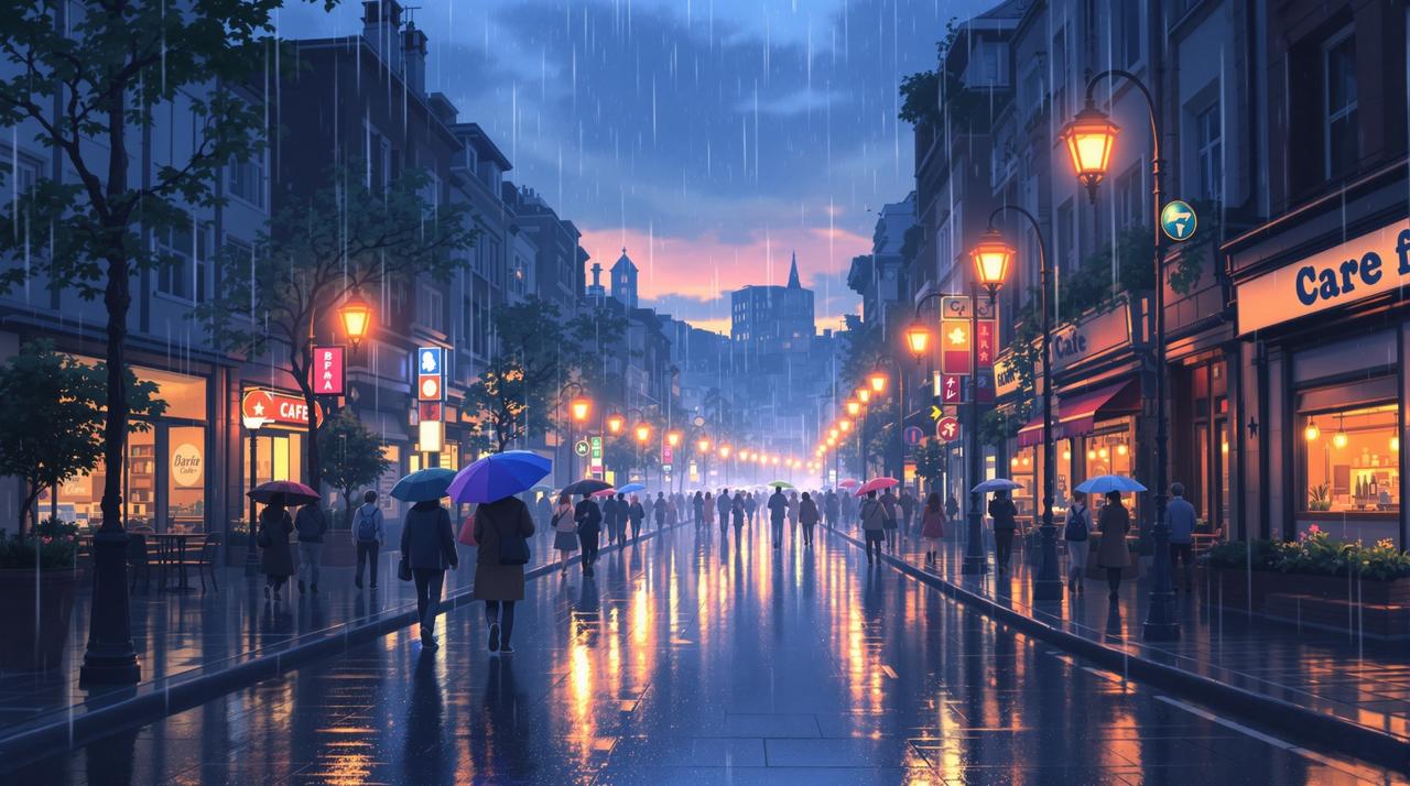 日本短剧作品 - 城市雨声